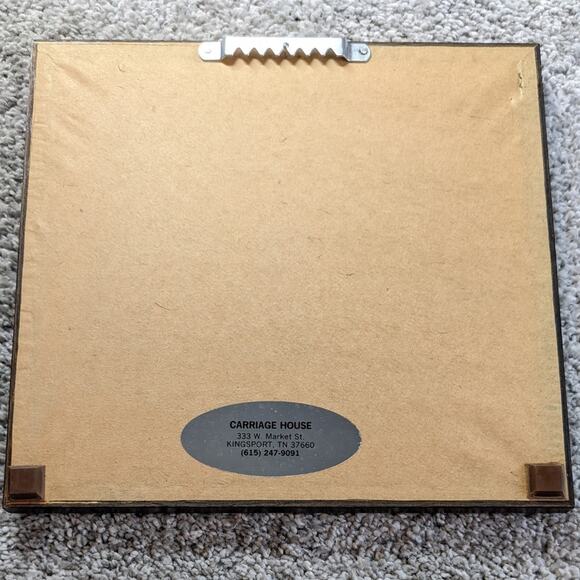 Carousel horse needlepoint set of 6 framed and matted handcrafted - Picture 8 of 10